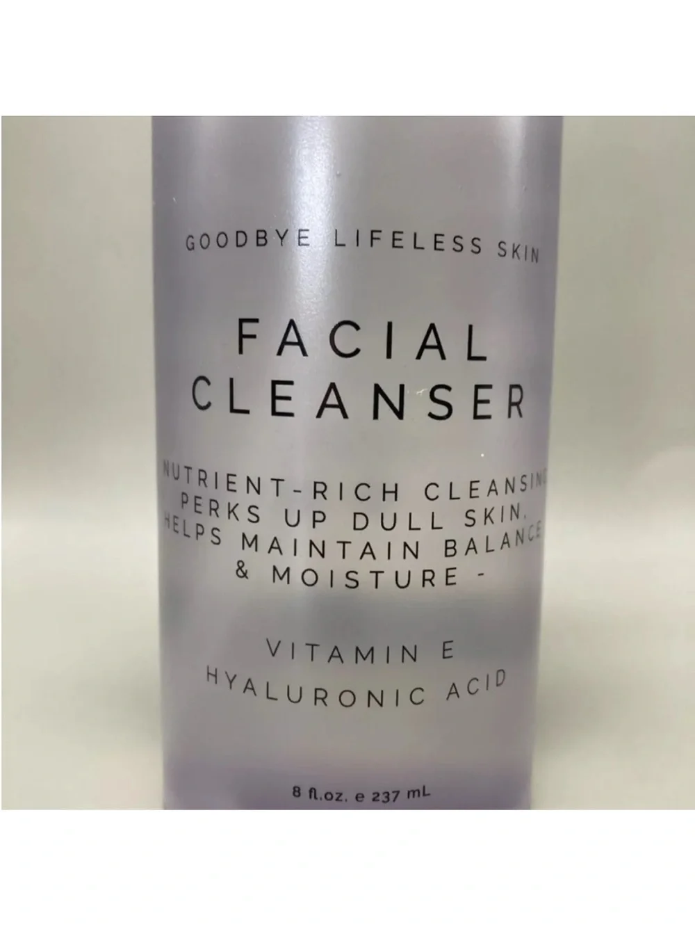 Lacuna FACIAL CLEANSER with Vitamin E & Hyaluronic Acid 8 oz. PC